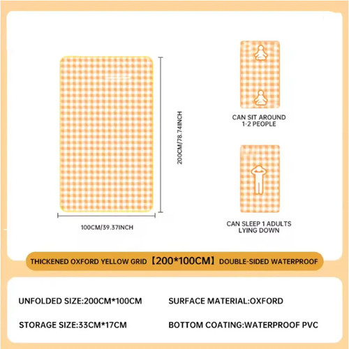 Folding camping mat picnic - folding,
